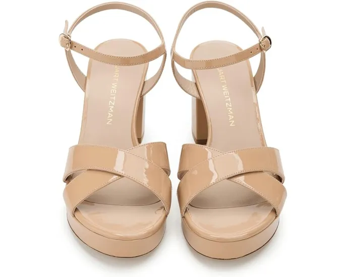Сандалии Stuart Weitzman Dayna Platform 80 на платформе с ремешком на щиколотке
