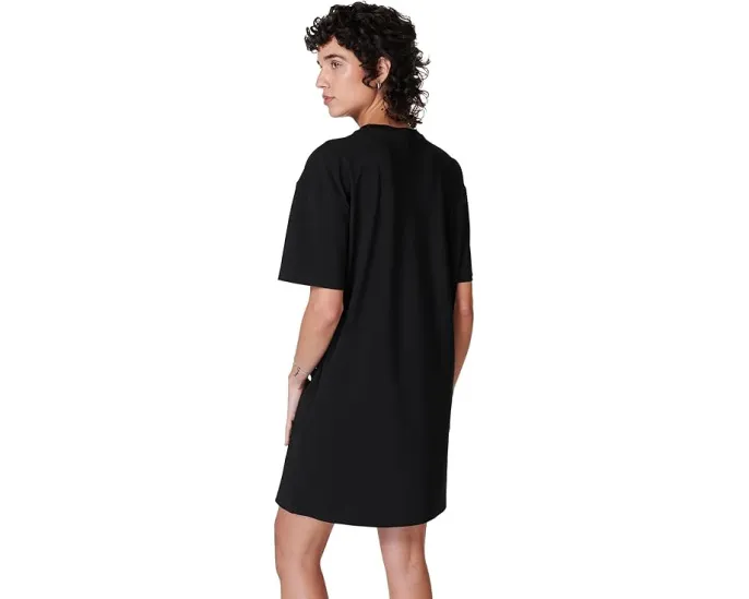 Мини платье-футболка Explorer от Sweaty Betty с коротким рукавом
