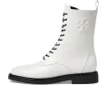 Ботинки Tory Burch Double T Combat с молнией сбоку и квадратным каблуком