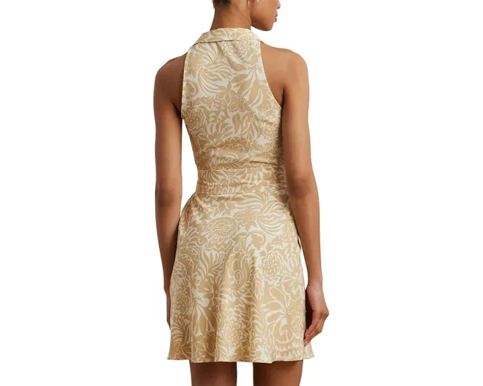 Бесшовное платье-рубашка Lauren Ralph Lauren с цветочным принтом из крепа