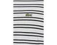 Футболка Lacoste из хлопка в полоску с вышитым логотипом