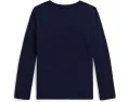 Детская футболка с длинным рукавом из хлопка с принтом собаки Polo Ralph Lauren
