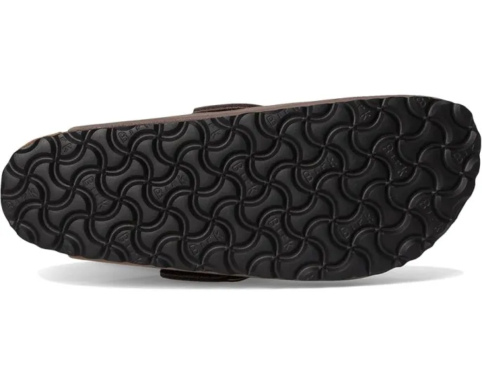 Клоги Birkenstock Boston Big Buckle из нубука с пробковой стелькой