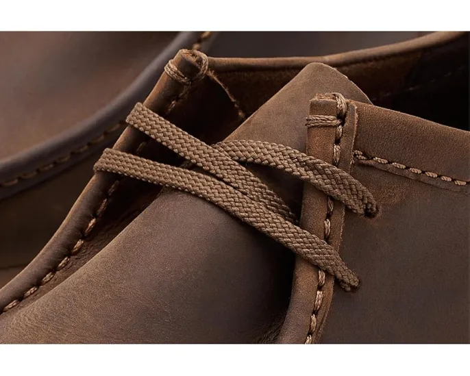 Обувь Clarks Wallaston Low из кожи с мокасиновым носком и подошвой крепового типа