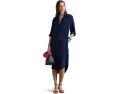 Платье-рубашка Double-Faced Georgette Shirtdress из жоржета Lauren Ralph Lauren