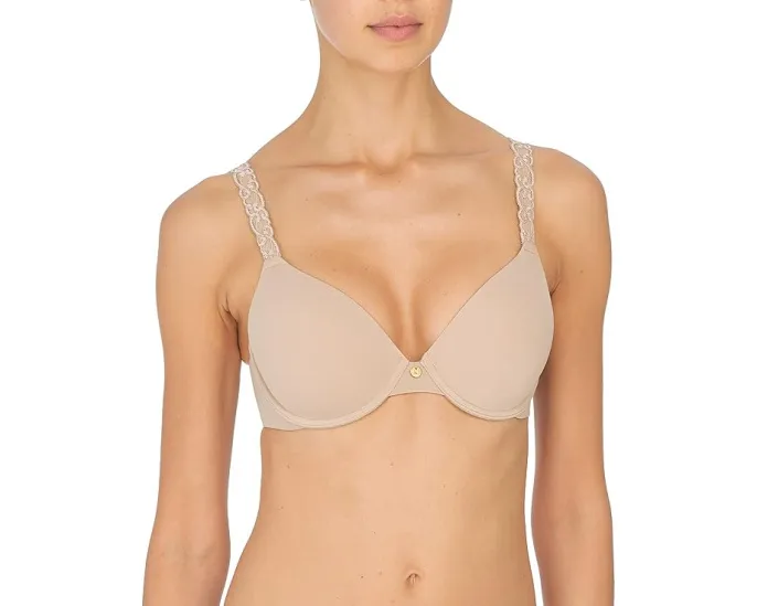 Бюстгальтер Natori Pure Luxe Contour с косточками и кружевом