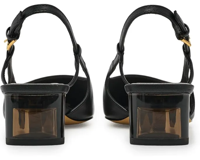 Лодочки A-Amelie Slingback с острым носком и устойчивым каблуком