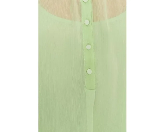 Блуза Vince Camuto с присборенной кокеткой и планкой