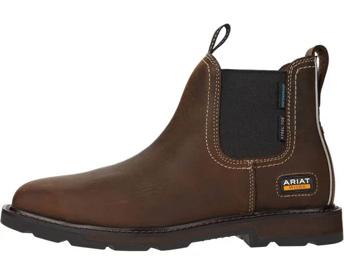 Ботинки Ariat Work Groundbreaker Chelsea с широким квадратным носком и стальным подноском