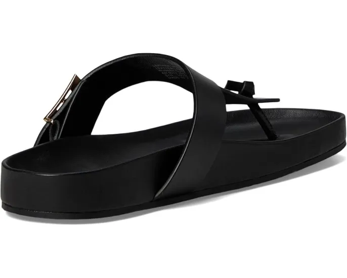 Кожаные сандалии Mellow Thong Sandal от Tory Burch с логотипом и стелькой