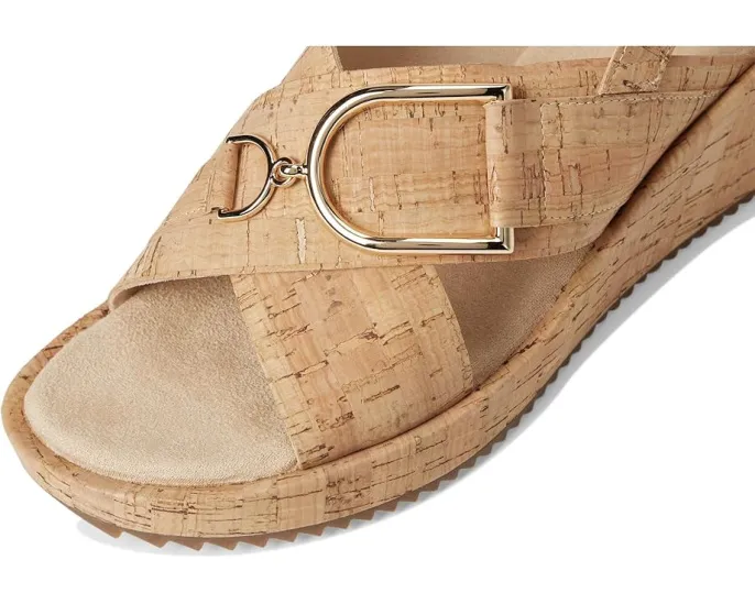 Vaneli Cadesh сандалии на танкетке из пробки с открытым мыском