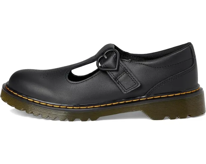 Туфли T-bar Dr. Martens Polley II Y для детей с перфорацией