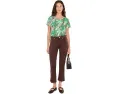 Джинсы Lilly Pulitzer Annet High-Rise Crop Flare с высокой посадкой