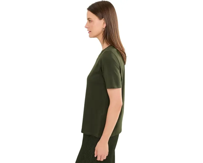 Футболка Eileen Fisher из органического пима хлопка с круглым вырезом