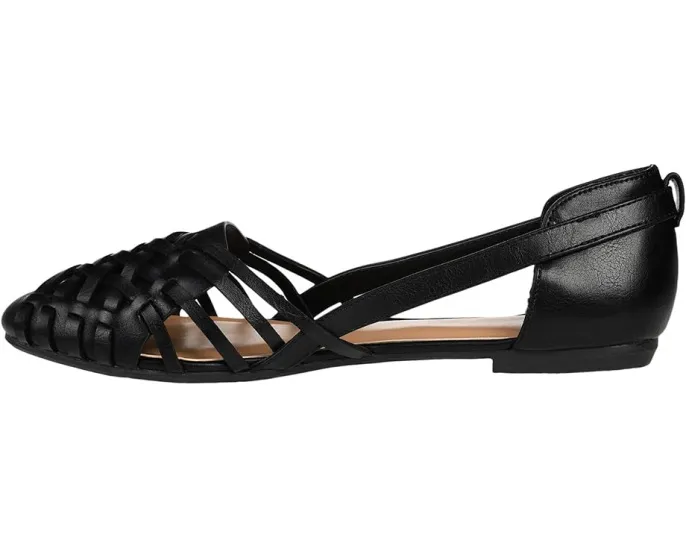 Балетки Ekko с плетеным узором и круглым носком Journee Collection