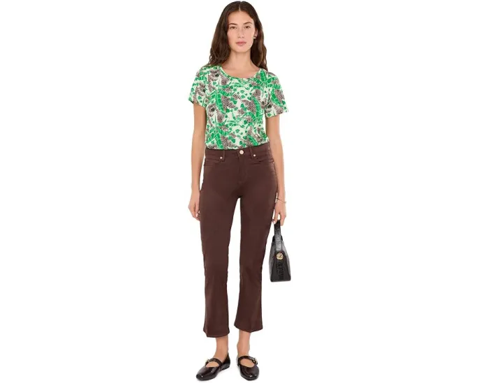 Джинсы Lilly Pulitzer Annet High-Rise Crop Flare с высокой посадкой