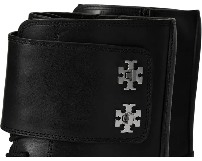 Ботинки Tory Burch Turnlock Lug на каблуке 40 мм с массивной подошвой