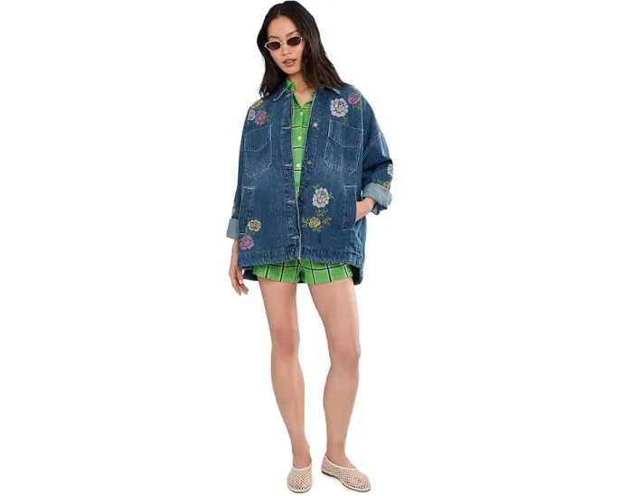 Рубашка Madison City Embroidered Free Peoplе с вышивкой