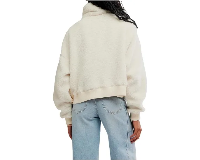Кардиган Free People Alpine Sherpa с искусственным мехом и шнурками