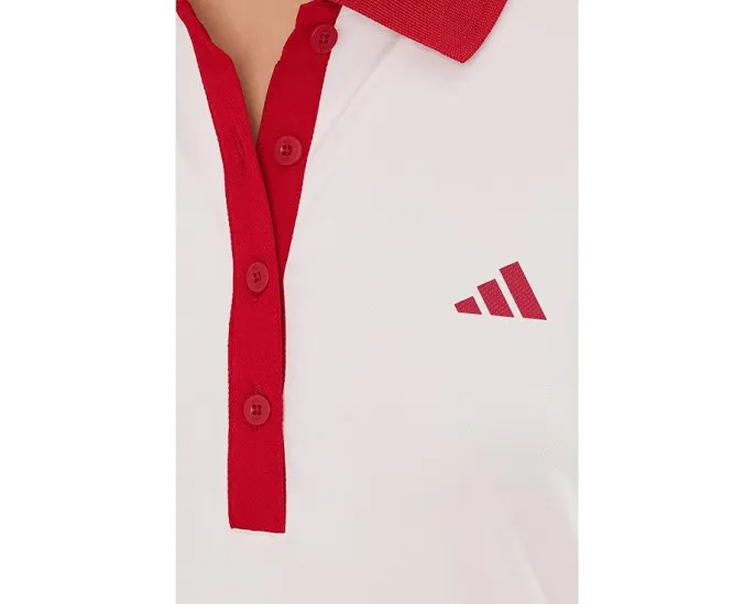 Поли теннисное adidas Heritage с контрастной резинкой и коротким рукавом