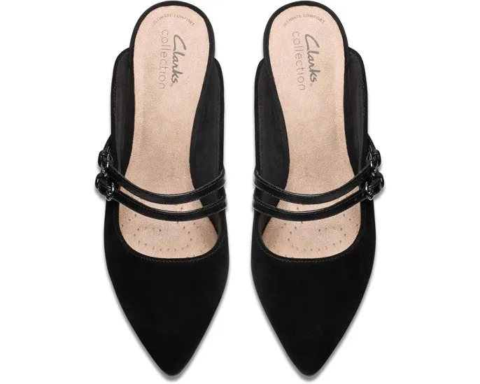 Сандалии Clarks Kataleyna Eve из замши на котячьем каблуке
