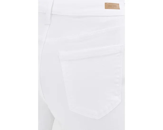 Кроп джинсы Liverpool Los Angeles Hannah 69 см с расклешением и скрученным разрезом