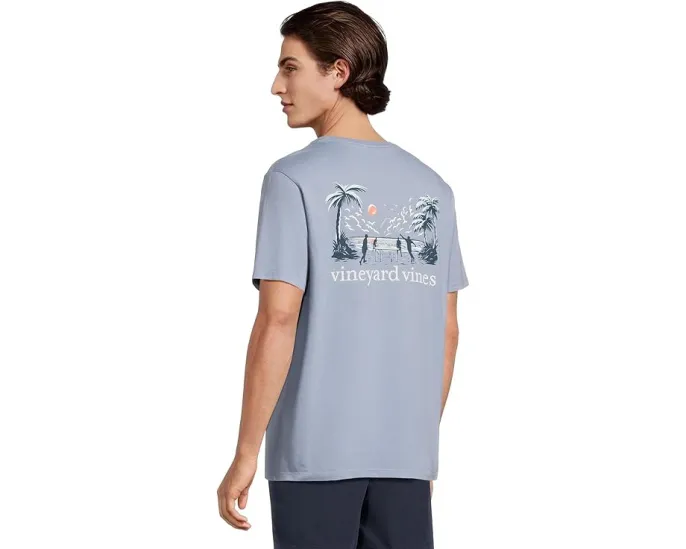 Футболка Vineyard Vines Beer Die с коротким рукавом и принтом