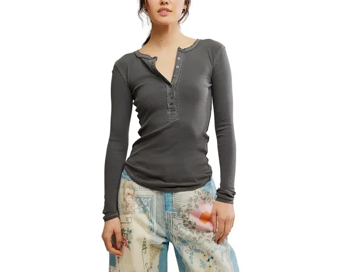 Хенли Free People Jamie из мягкого хлопка с эластаном