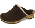 Клоги Hirse из замши с деревянной подошвой и кожаной подкладкой Sanita