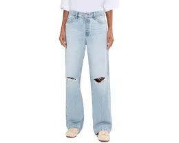 Джинсы Billie Relaxed Straight с расслабленным прямым кроем в цвете Soft Focus Destructed