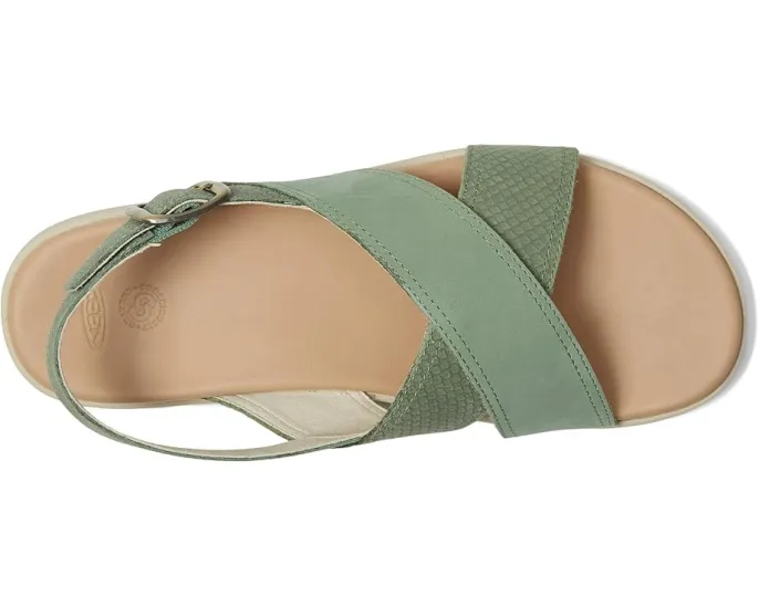 Сандалии KEEN Elle Luxe Cross Strap из кожи с перекрестными ремнями
