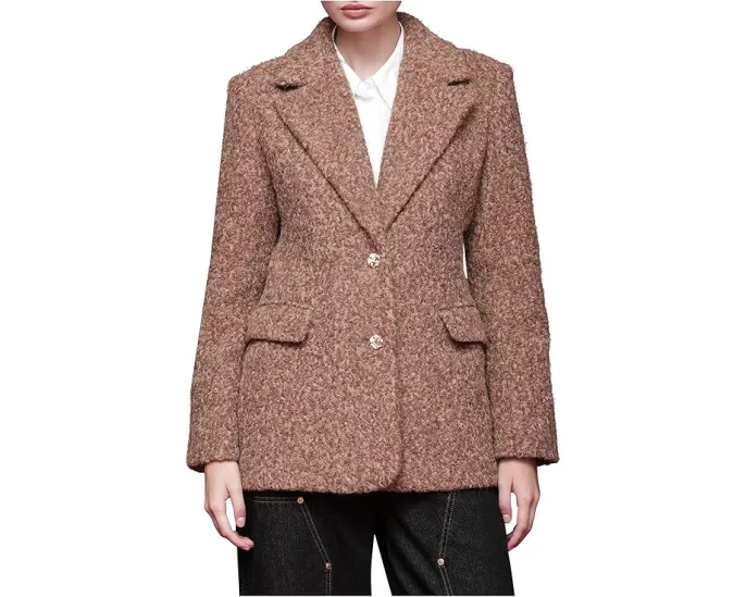 Приталенный пиджак из твида Tweed Textured Blazer от Avec Les Filles