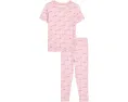 Детский комплект пижамы Print Short Sleeve Pajama Set из бамбука от Kickee Pants Kids