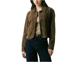 Blank NYC Real Suede укороченный блейзер из мягкой замши