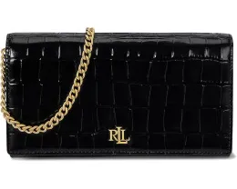 Средний кроссбоди Lauren Ralph Lauren Adair II из кожи с крокодиловым тиснением и цепочкой