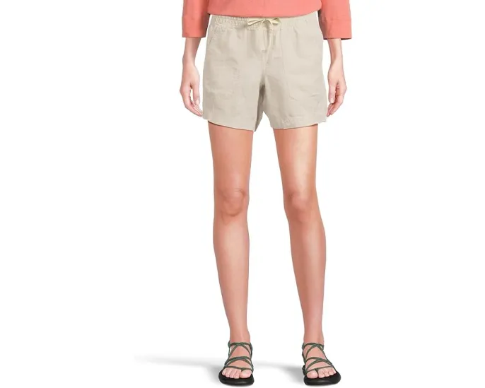 Льняные шорты L.L.Bean Premium Linen длиной 6 дюймов с поясом на шнурке