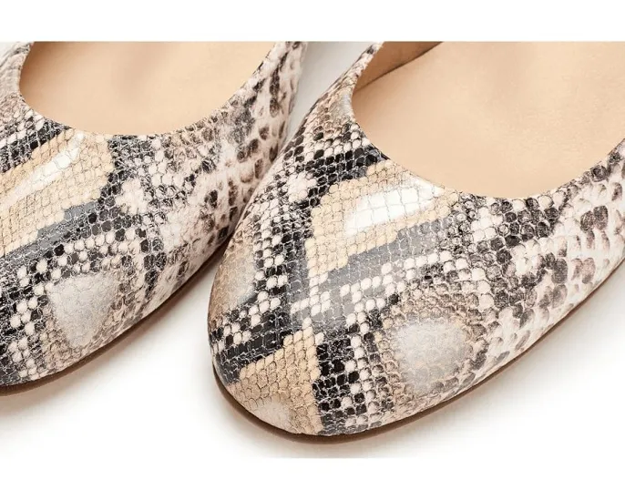 Ботинки Evie от French Sole с тиснением под змею