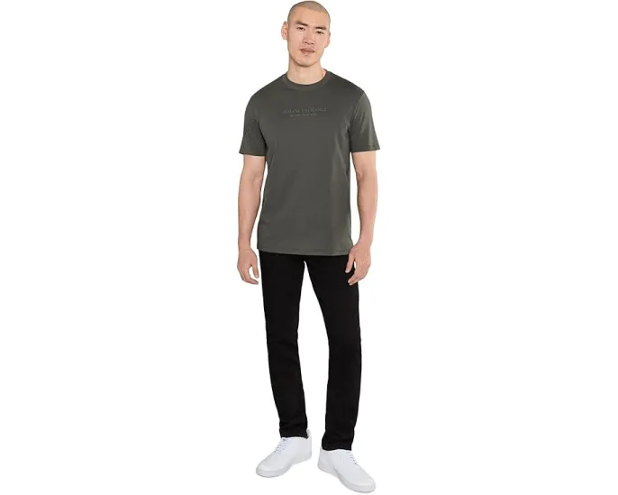 Armani Exchange футболка Cotton Jersey с AX надписью