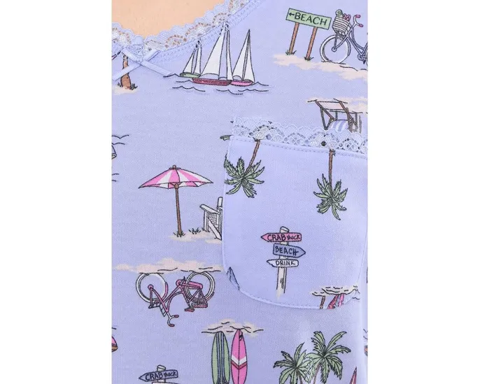 Пижамный набор V-Neck Tee и шорты Bermuda от Karen Neuburger