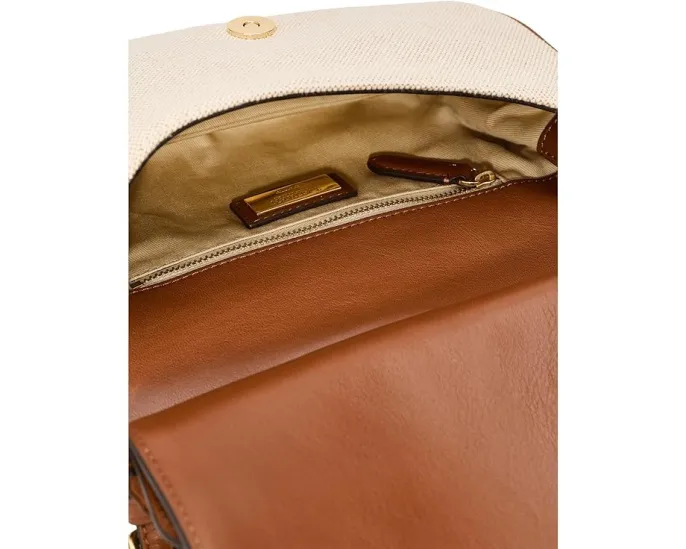 Средняя кроссбоди сумка Lauren Ralph Lauren Marcy из холста с кожаными деталями