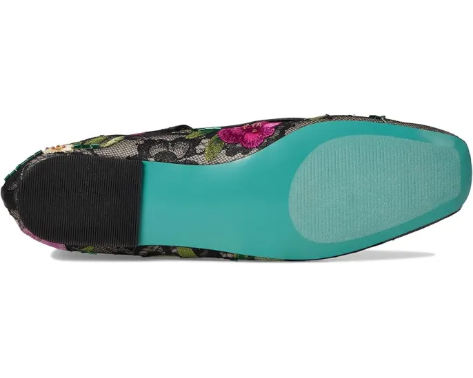 Балетки Blue by Betsey Johnson Nova с цветочной вышивкой и квадратным носком