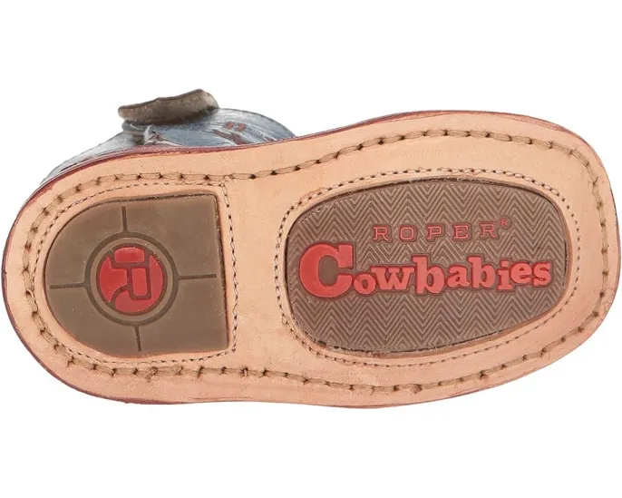 Детские ковбойские сапоги Roper Kids Cowbaby Bullrider с вышивкой быка