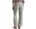 Джинсы Mercer High-Rise Cuffed Barrel AG Jeans в Sensory с манжетами