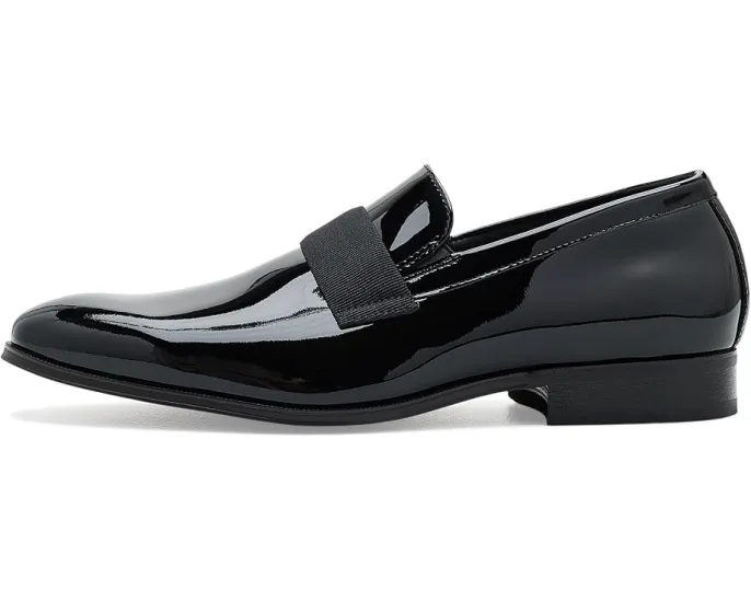 Florsheim Лоферы Tux Plain Toe Strap Slip-On в черном лаковом цвете