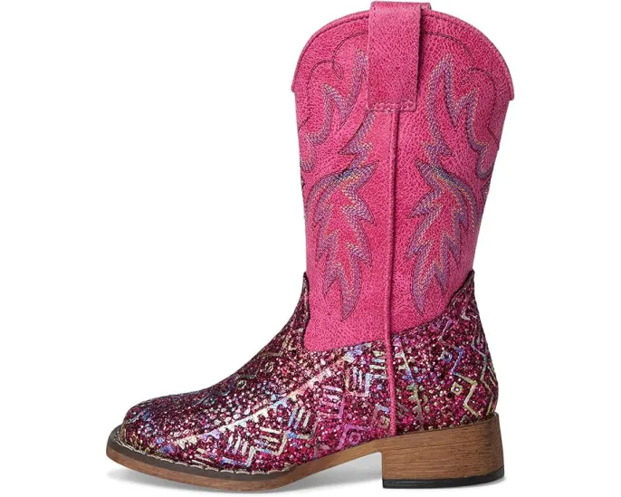 Блестящие сапоги Glitter Aztec II с квадратным носком и подошвой из ТПУ