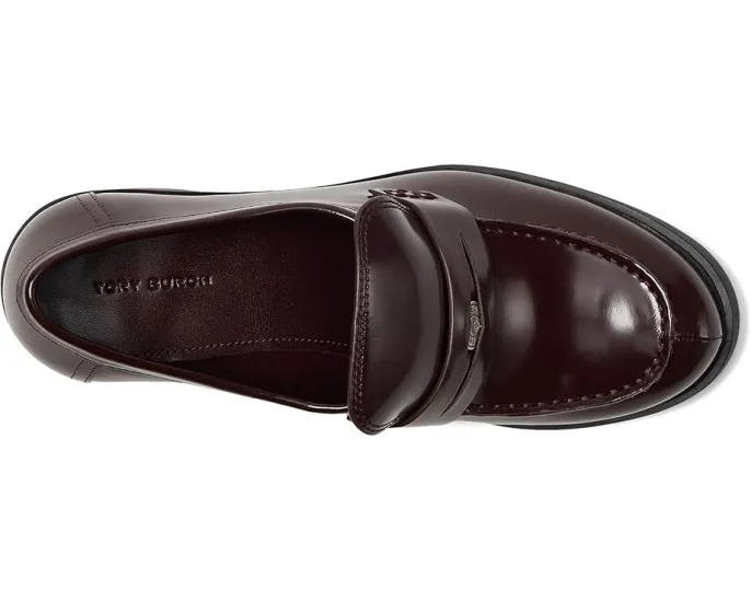Туфли Tory Burch Classic Heel Lug Loafers 50 мм на тракторной подошве