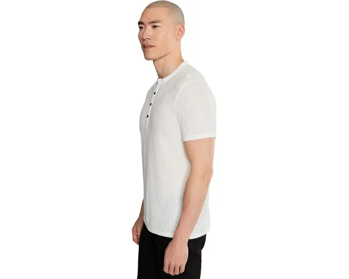 Футболка John Varvatos Egon Henley с планкой на четырех пуговицах