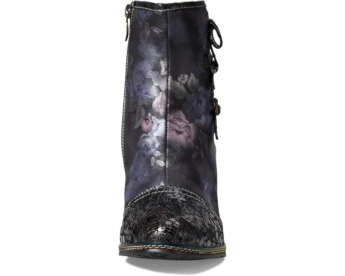 Ботильоны Carre от L'Artiste by Spring Step с цветочным принтом и лентами