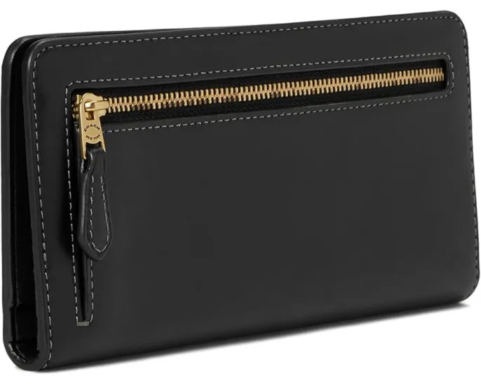 Кошелек COACH Essential Skinny из полотна с 12 слотами для карт