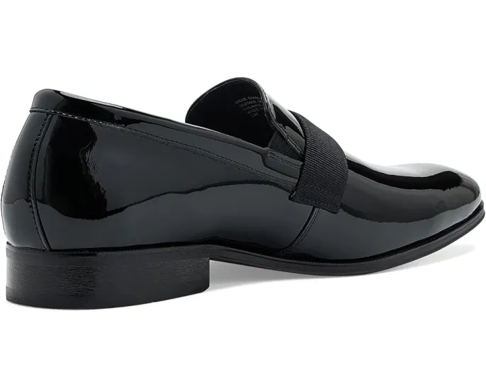 Florsheim Лоферы Tux Plain Toe Strap Slip-On в черном лаковом цвете